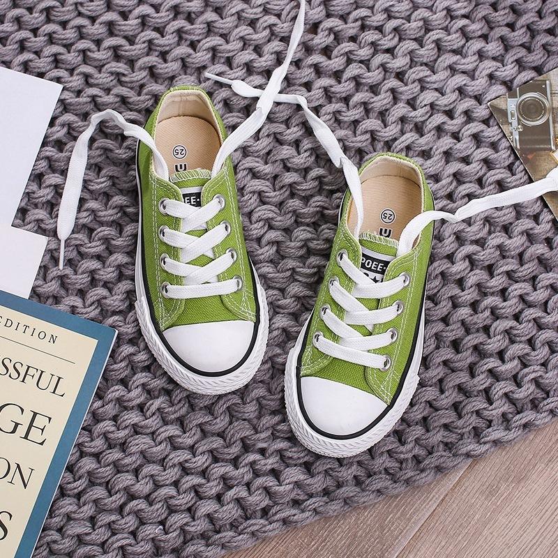 Children'S Shoes Summer Newest Girl'S Candy Color Sneakers Boy'S Canvas Shoes Baby Casual Shoes Student Nonslip Sneakers