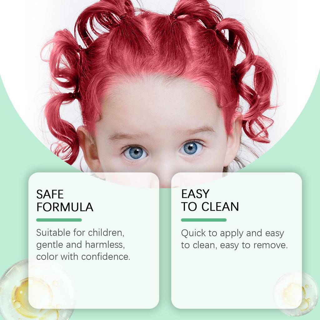 Kids Temporary Hair Color, Strong Hold Styling, Vibrant Hair Color, Gentle Formula for Safe & Healthy Hair