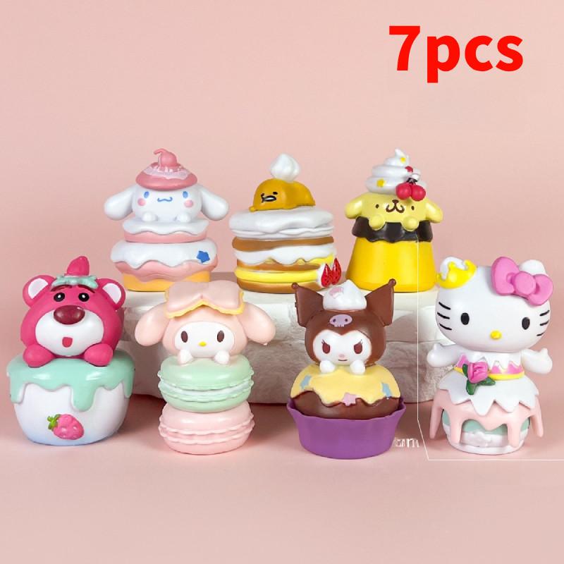 Kuromi Melody Anime Figure Set With Pvc Material For Collectors And Fans Dessert