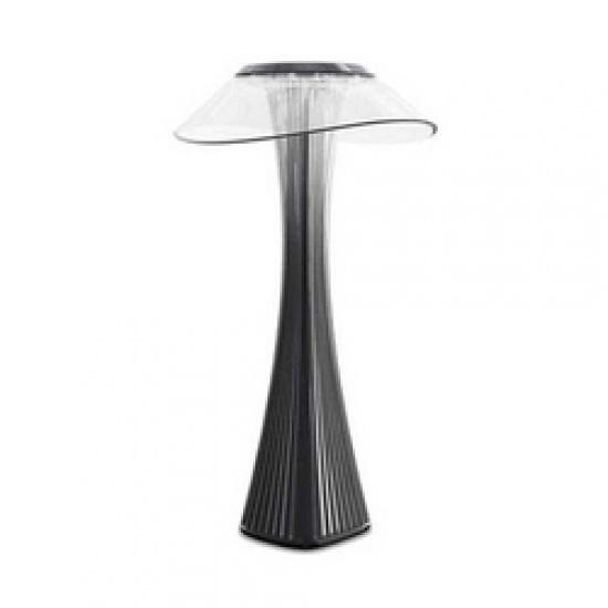 Mushroom Rechargeable Designer Led Crystal Table Lamp For Bedside Reading Room Lamps Home Decor Luxury Silver