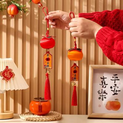 With Tassels New Year Lantern Pendants Chinese Style Good Fortune Pendants