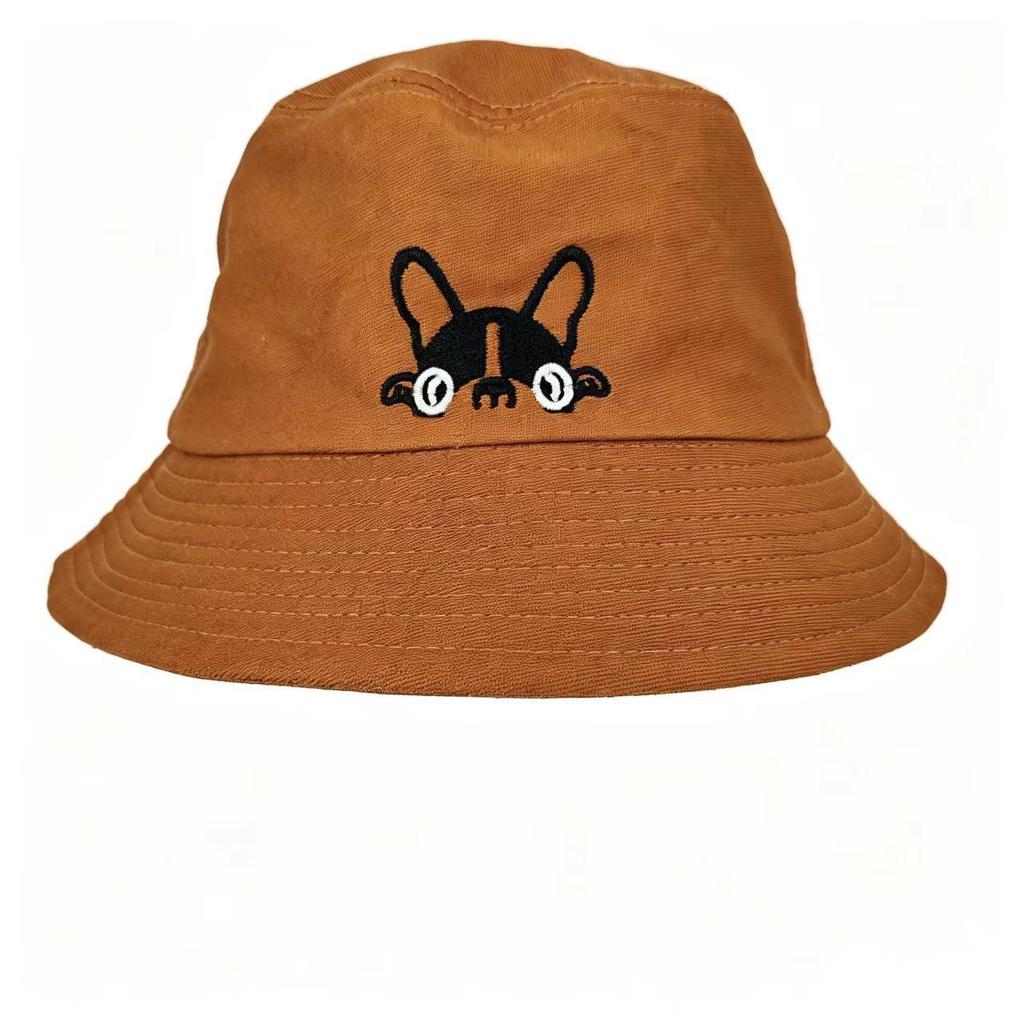 Women's Versatile Sun Protection Bucket Hat - Casual Outdoor Puppy Design