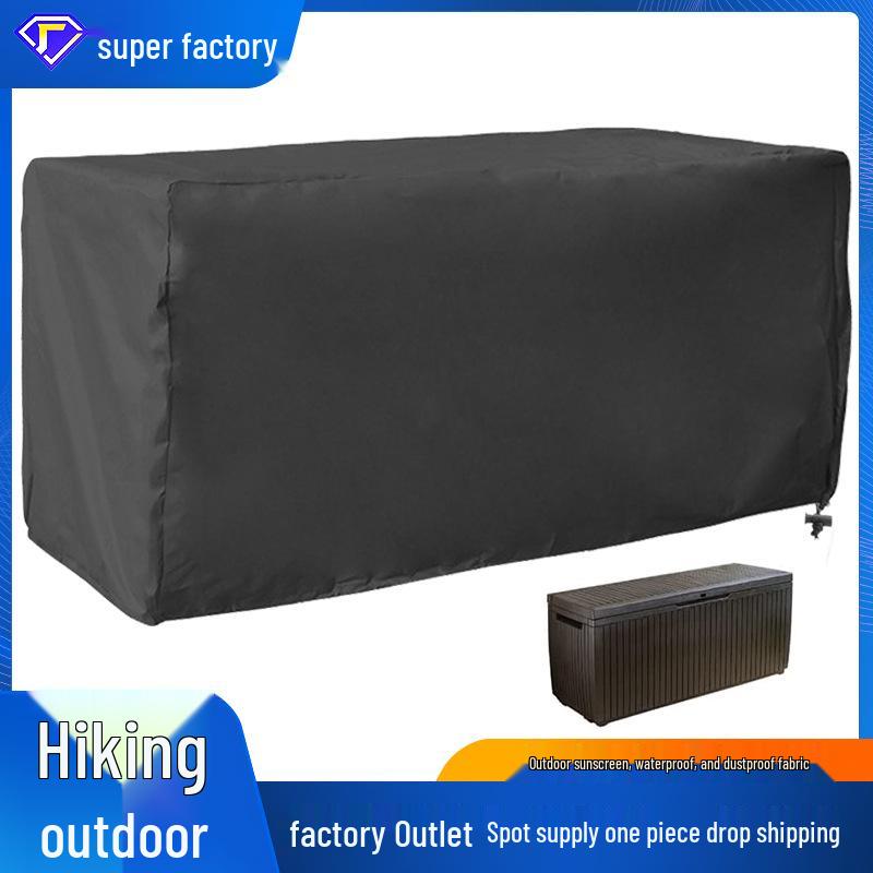 

Водонепроницаемый УФ-стойкий Чехол для Уличного Ящика для Палубы 123x62x55 cm чёрный