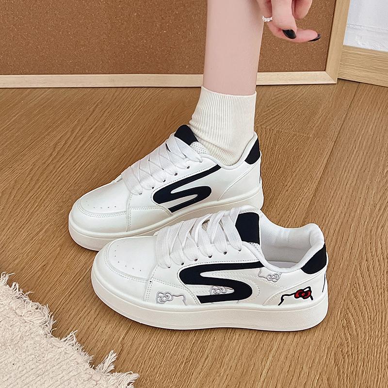 Fashion Small White Shoes Large Size Women Wedge Basket 2025 All-Match Casual Female Sneakers Big Size Sports Leisure Big Size Shoes Wom