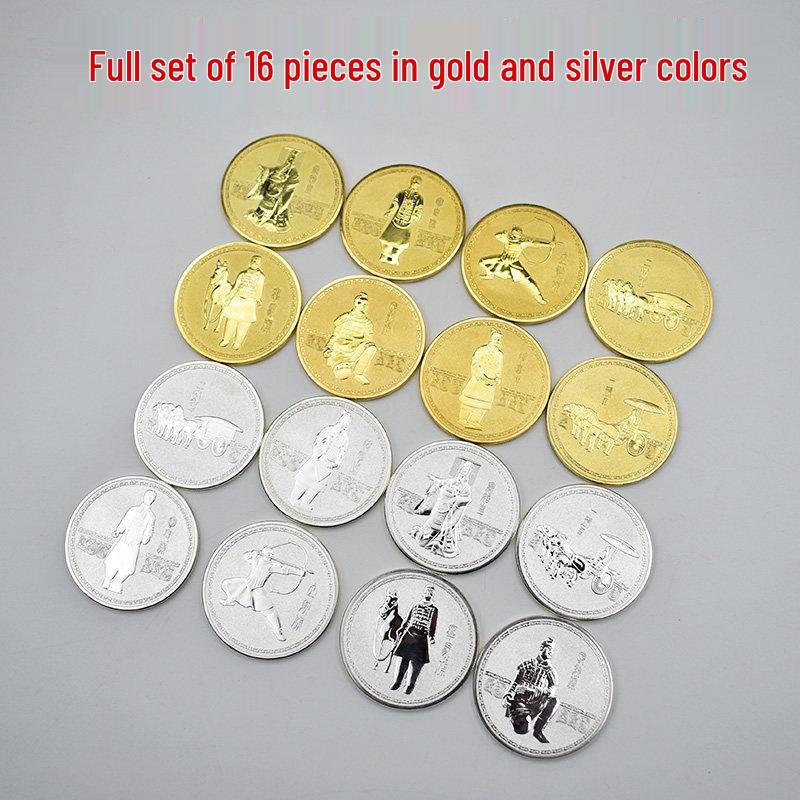 Terracotta Army Commemorative Coin - Qin Shi Huang Souvenir, Perfect for Gifts, Conferences, and Xi'an Tourism