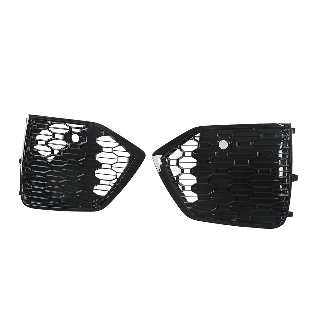 2Pcs Front Fog Lamp Light Grille Cover for RSQ8 Style Glossy Black for Q5 80A Facelift 2021 and