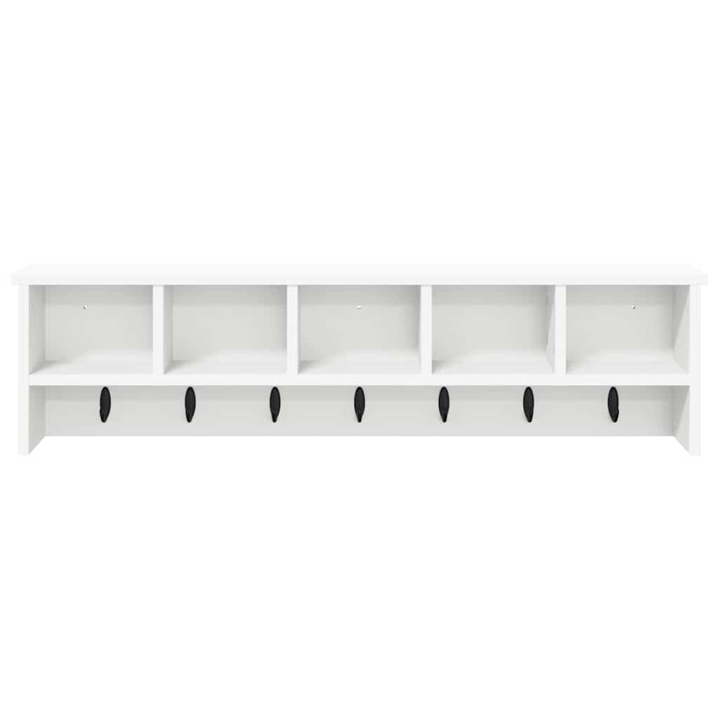 Wall Mounted Nightstand White 100 x 16 x 26 cm Engineered Wood