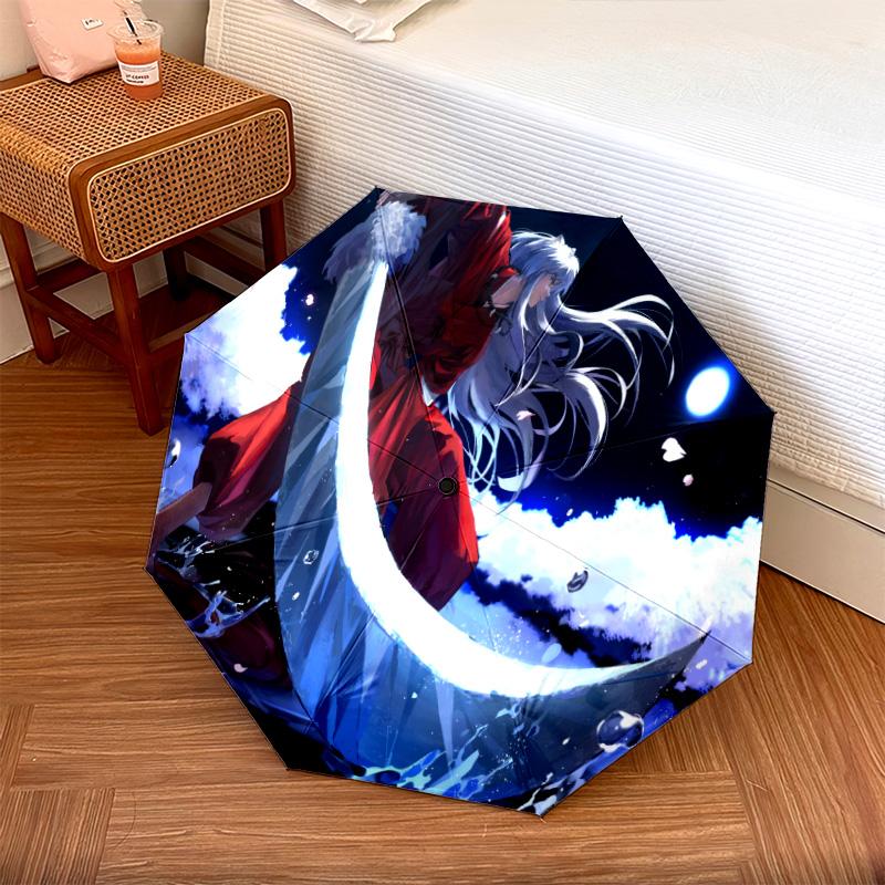 Inuyasha Automatic Umbrella - Suitable Travel Outdoor Portable Umbrella Birthday Gift Daily Essentials