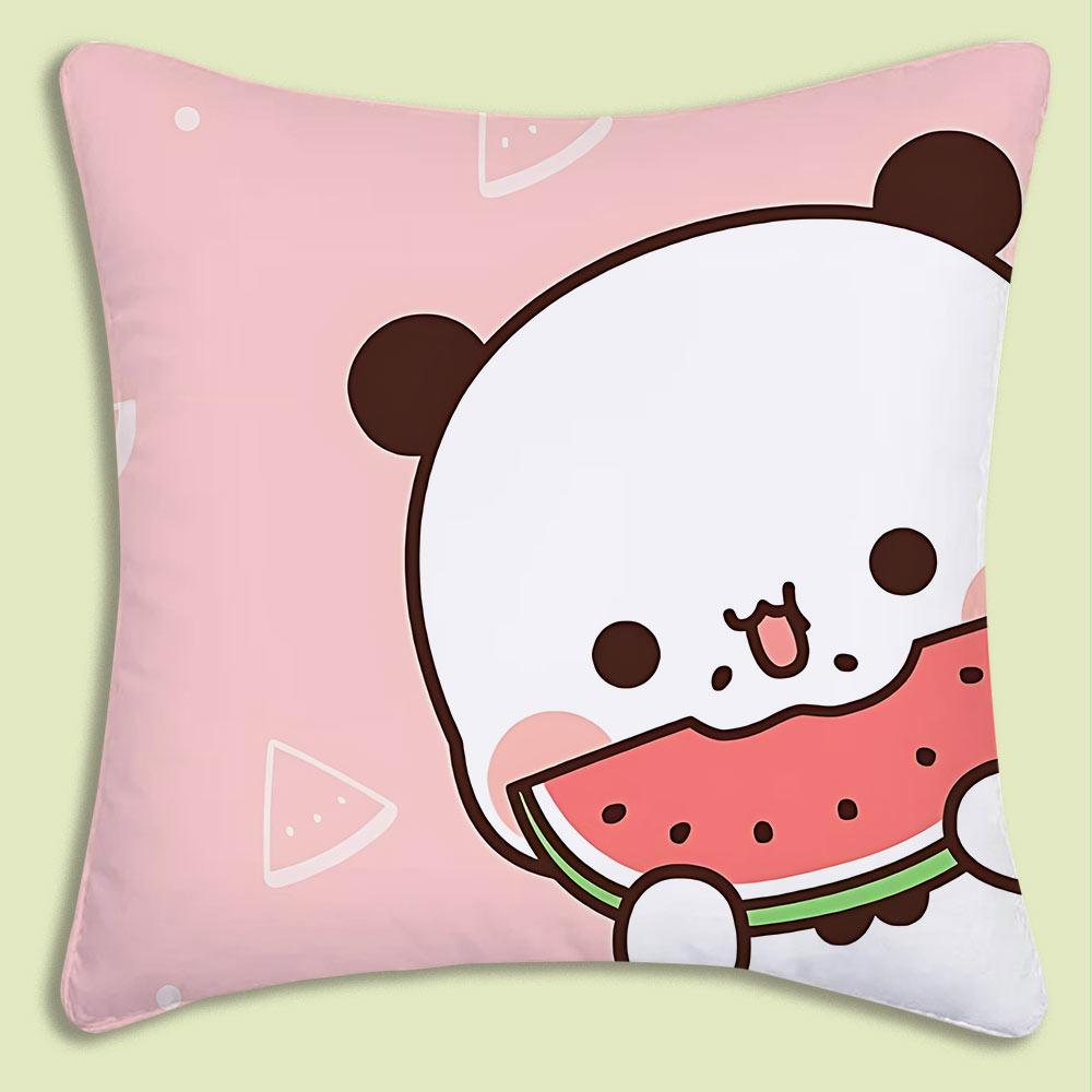 Cartoon Bubu Dudu Pillow Covers Cartoon Sofa Decorative Home Double-sided Printing Short Plush Cute Cushion Cover