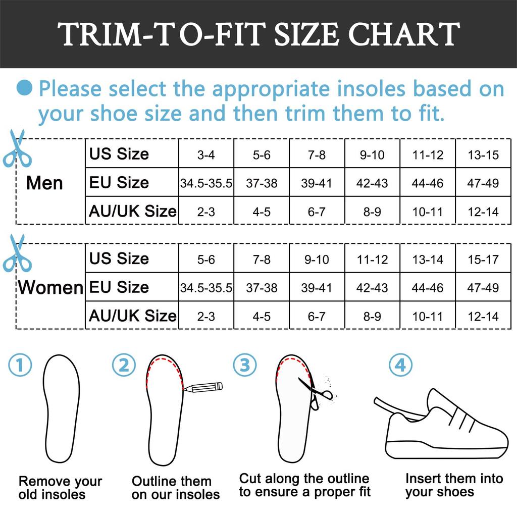 Blundstone Men's & Women's Shoe Insoles, Classic Footbed Footwear Inserts for Comfort & Shock Absorption (Sizes: US 9-10 Men's / 11-12 Women's)