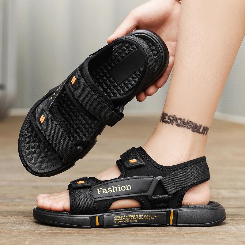 Men's Trendy Sports Sandals: Non-slip, Deodorizing, Wear-resistant, Soft-soled, Lightweight Beach Shoes for Summer