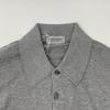JOHN SMEDLEY ISIS Gray 30 Gauge Cotton Short Sleeve Knit Polo Shirt tops L grayUsed
