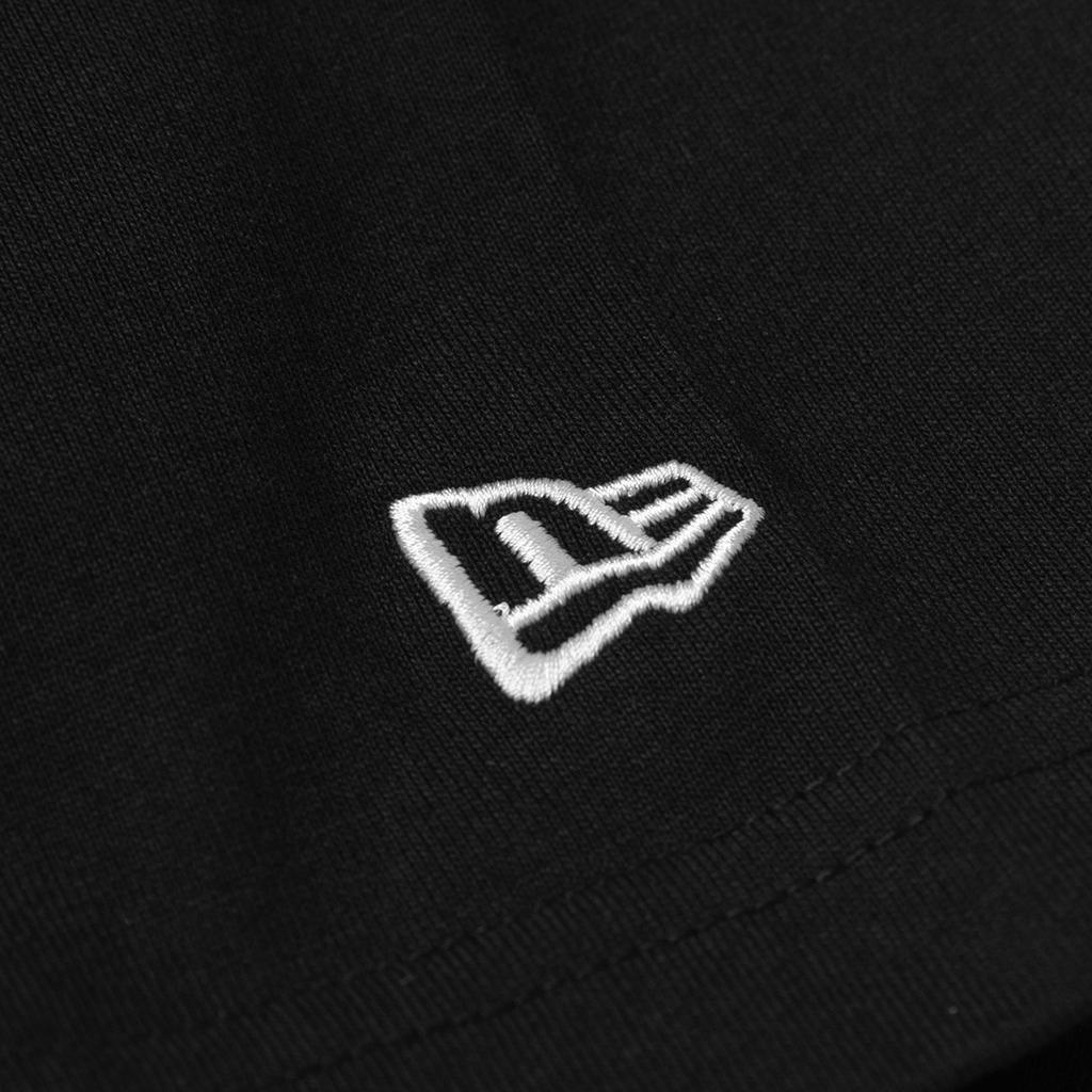 New Era Letter Embroidery Round Neck Short Sleeve T-Shirt Unisex T-Shirts Black 13075352