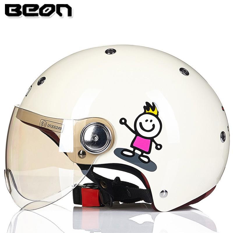 BEON B103 3C Certified Unisex Half Helmet for Motorcycles & Electric Scooters - All-Season Safety Helmet