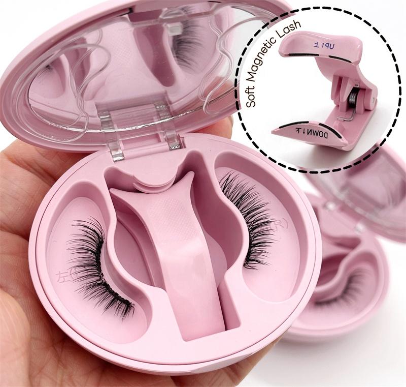 2026 New Private Label Soft Magnetic Eyelashes Cruelty-Free Reusable Handmade Waterproof Long Lasting False Eyelashes Lash
