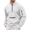 Men  Leisure  Hooded Hood  Standing Collar  Zipper  Hoodie