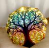 Colorful Tree Of Life Outdoor Automatic Umbrella Compact 8-Rib Lightweight Lightweight Travel Essential Fashion Lovers Perfect Gift for Women/Men