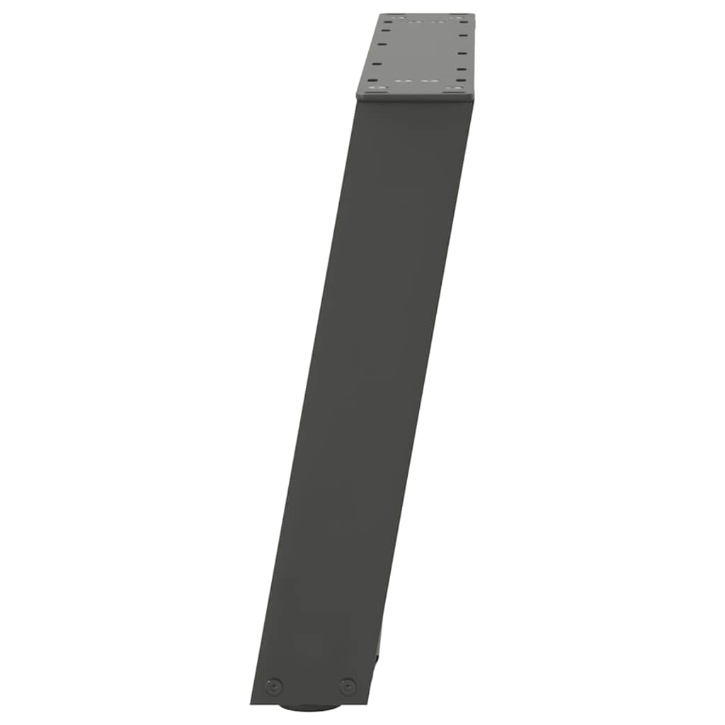 Vidaxl Coffee Table Legs, 2 Pcs, Anthracite, 50X(42-43) Cm, Steel