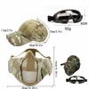 Airsoft Face Guard, Goggles, Hat, and Protector Mask Set with Mesh Ear Protection, 3-Band Design, Stable, Fog-Free, Breathable, Lightweight, Windproof
