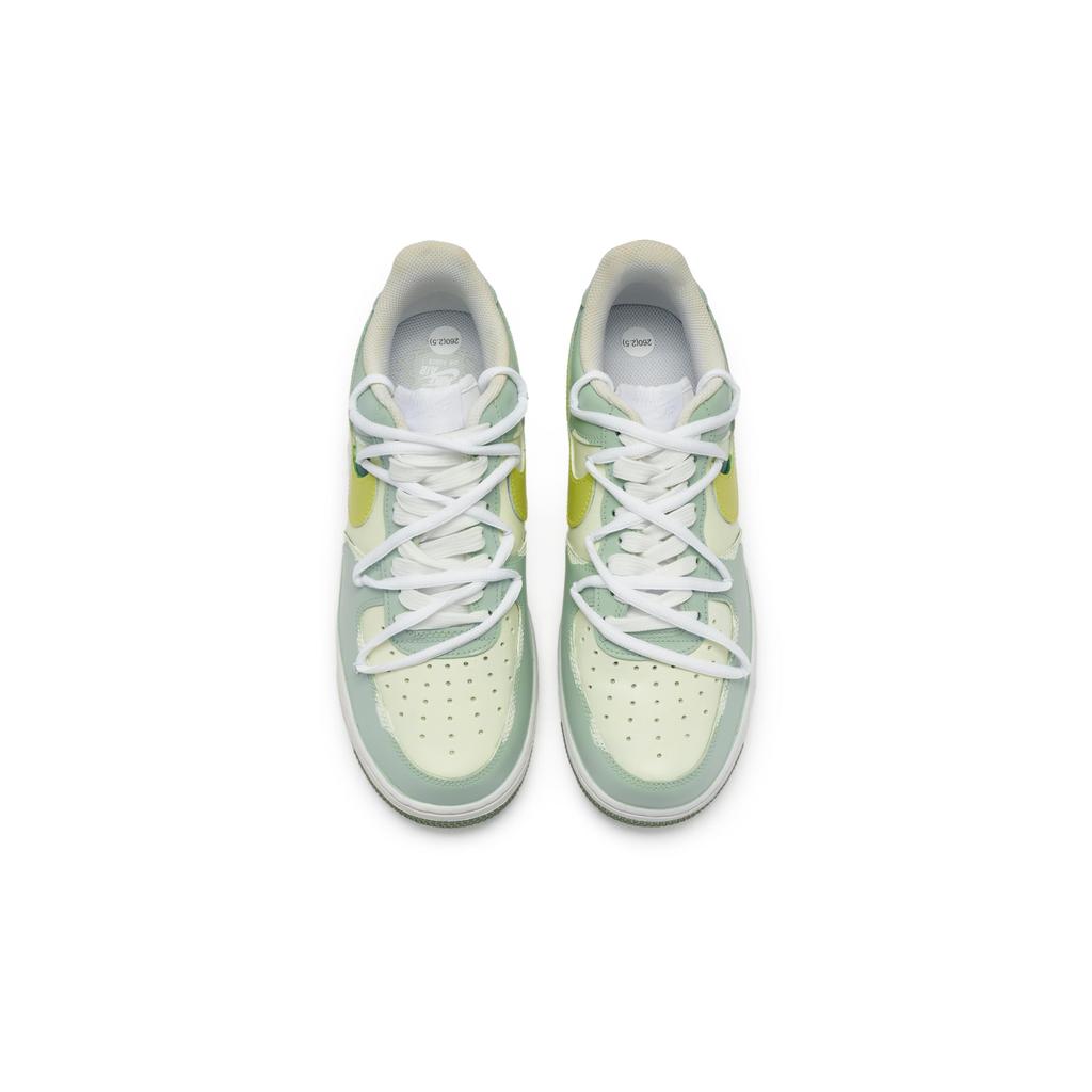 Nike Air Force 1 Low top Skateboard Shoes Men's Beige Yellow Green CW2288-111(Team80-)