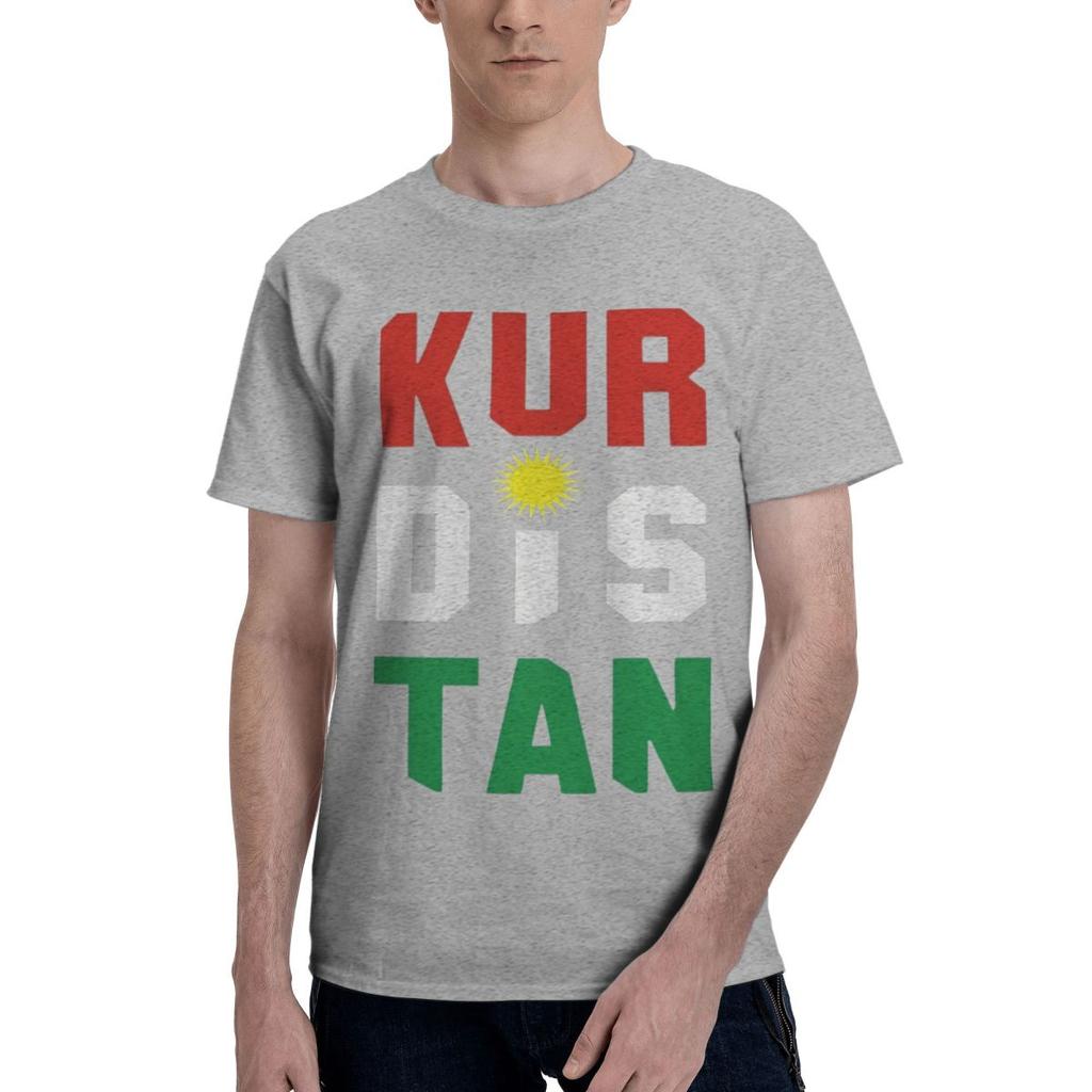 KURDISTAN 100 Cotton Casual Breathable Confortable Manga Football Shirts 2025 Men TShirt