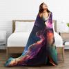 Galaxy Sunglasses  Flannel Blanket Winter  Soft Durable Throw Blanket for Girls Boys Chair Graphic Bedspread Sofa Bed Cover