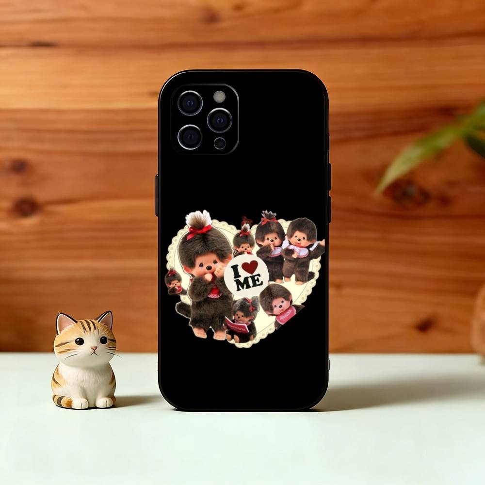 C-Cute M-monchhichis-s Phone Case Silicone Soft For IPhone 17 16 15 14 13 12 11 X XR Plus Pro Max Plus