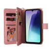 For Xiaomi Poco C75 4G/Redmi 14R 5G/14C 4G Zipper Wallet Case with 15 Card Slots and Strap Leather Phone Cover
