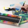 48-teiliges doppelseitiges Kunst-Marker-Set, feine & Pinselspitze Buntstifte für Künstler, Zeichen-, Skizzen-, Malzubehör