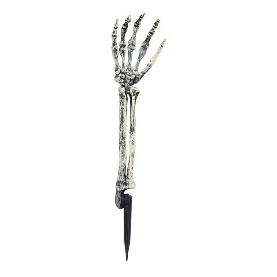 Halloween Skeleton Stake Decorations Creepy Skull Hand Arm with Stakes Realistic Skeleton Bone Model for Outdoor Yard Garden Lawn Decor