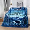 Love You Dad Blanket Blanket Comfortable Great for Bed Livingroom Sofa for All Seasons Warmthful Decor Unique Gift for Family and Friends Camping