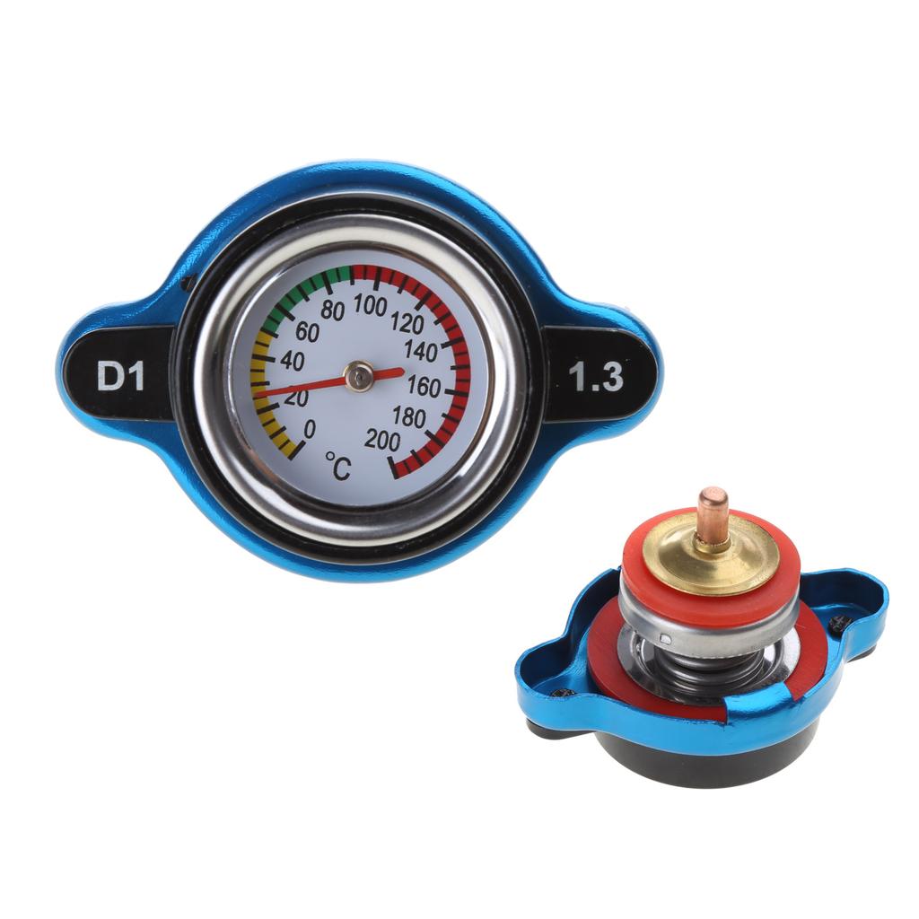 Universal Radiator Cap Cover High Pressure Radiator Cap with Temperature Gauge