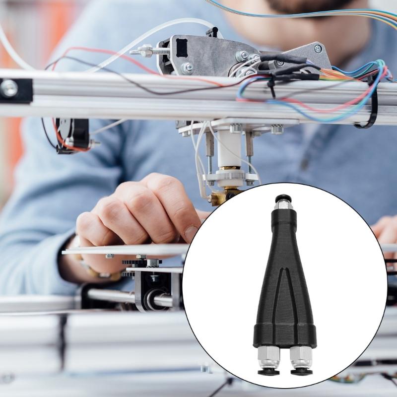 For Lab P1P P1S X1C PTFE for Bowden Y Connector Coupler Pneumatic Connector Easy Installation For Lab 3D Printer