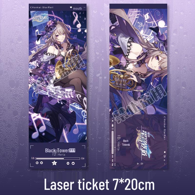 Honkai: Star Rail Anime Bookmark & Card Set – Herta, Xia, Die, Jing Yuan, Yelan