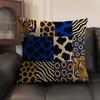 Leopard Tiger Giraffe Zebra Cushion Cover Linen Organic Fabric DoubleSided Printing Sofa Breathable Home Decor Gift Pillow Case