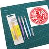 Univerzální řezací nůž s 12 čepelemi Pro scrapbooking DIY Ruční deník Řezačka papíru Umělecký řezák Gravírovací nástroje Kancelářské potřeby