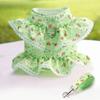 Adjustable Pet Harness With Leash Small Dogs Cats Teddy Bichon Fashion Floral Trim