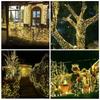5/10M Solar LED String Lights with Remote Control 8 Modes Waterproof Fairy Garland for Outdoor Garden Wedding Party Christmas Decor