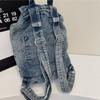 Vintage Denim Rucksack Große Kapazität Schüler Schultaschen Hohe Qualität Jeans Buchertaschen Damen