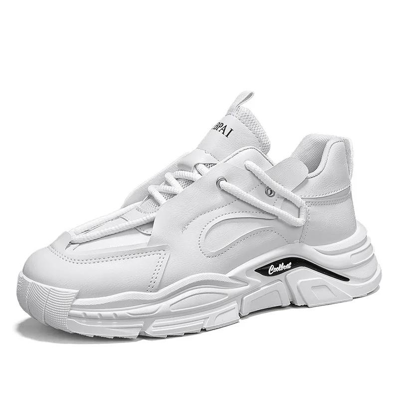 Mode Luxus Herren Sneaker Plateau Schuhe für Herren Trend Designer Schnürschuhe Laufschuhe Erhöhte Herren Sneaker All-Match Lederschuhe Mann