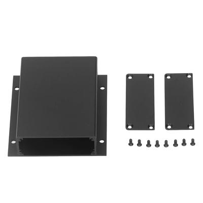 Gehäuse aus Aluminiumlegierung Schwarz Wasserdicht Korrosionsbeständig Gute Abdichtung Elektronisches Projektgehäuse