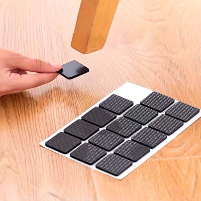 30pcs Thickened Anti Scratch and Anti-wear Soundproof Table and Chair Footrest Square Black Self-adhesive EVA Bench Sofa Furniture Protection Mat