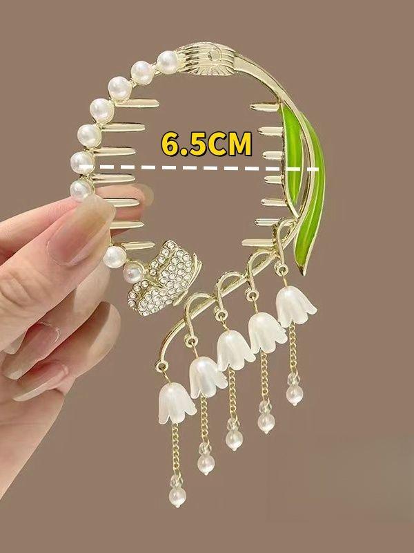 

Кисточка металлическая заколка-шпилька аксессуар для волос One Size