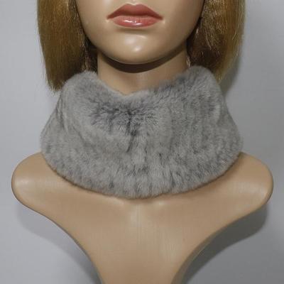 Rex kaninpälshalsduk Pannband Kvinnor Vinter Varm Mjuk 100 % Äkta Rex kaninpälshalsduk Flickor Mode Fluffig Real Fur Scarf