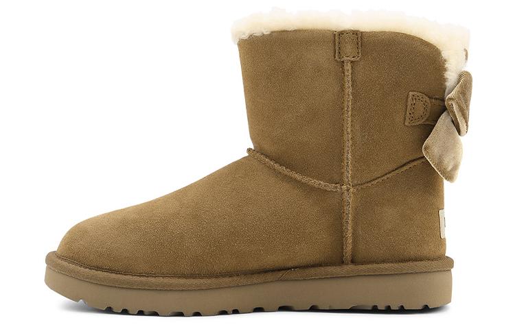UGG Mini Bailey Bow Velvet Ribbon 2.0 Chestnut Brown Women s 1118975-CHE 37