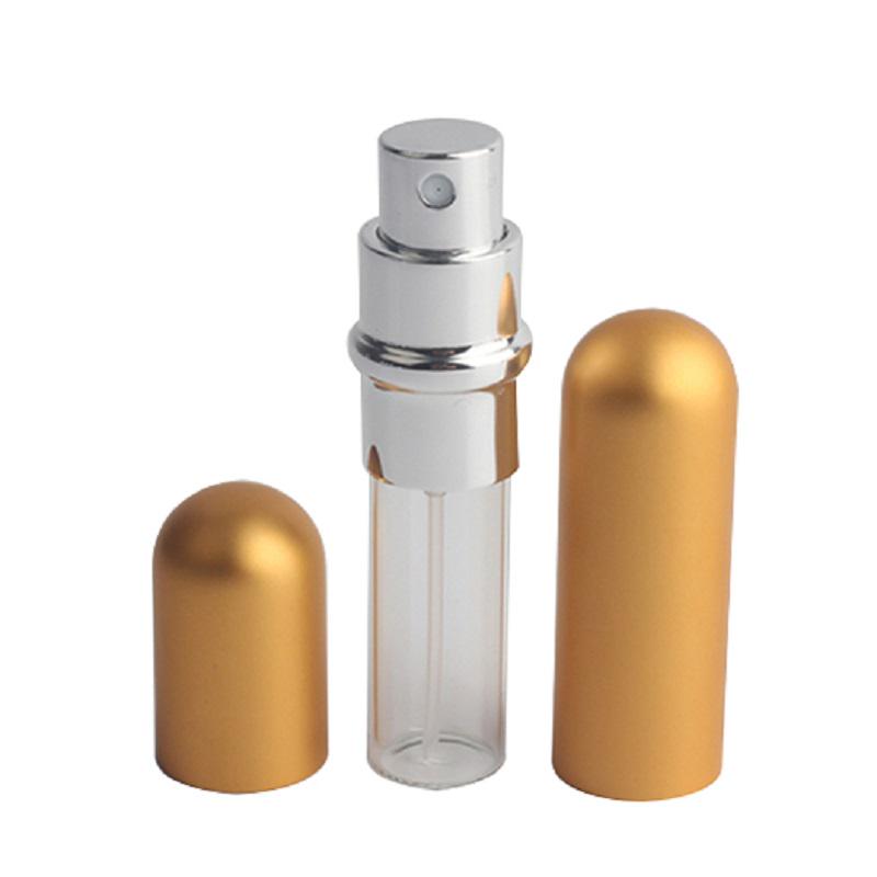 Aluminum 5ml Rechargeable Metal Perfume Portable Makeup Bottle