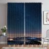 Livingroom Space Home Interior Draperies 2 Panels Covers Sheer for Bedroom Window Drapery for Starry Sky Divider Cooking Room Draperies ideal
