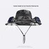Junbie Outdoor Solar Fan Fisherman Hat