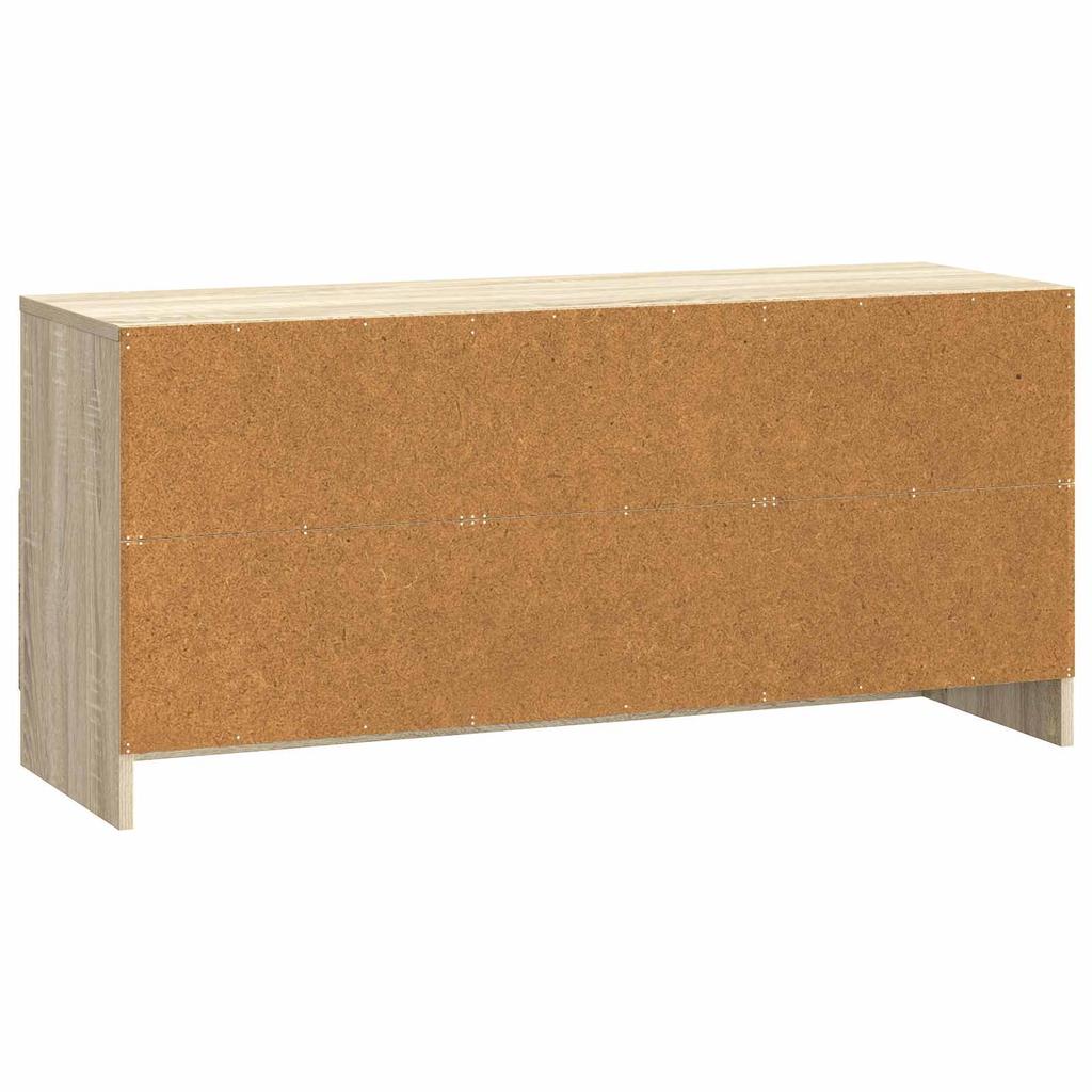 TV Cabinet in Sonoma Oak Finish 102 x 34.5 x 47 cm Particleboard