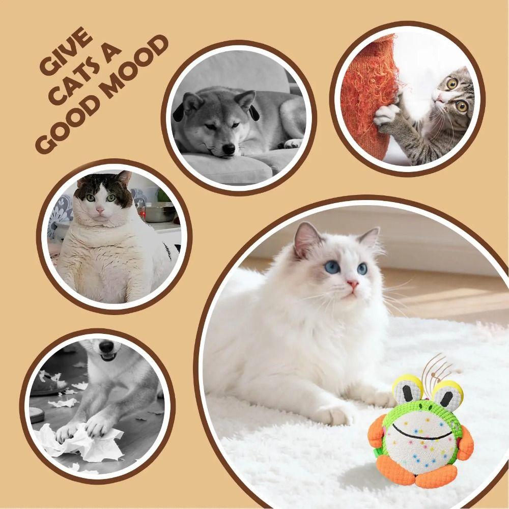 Animal Shaped Electric Rolling Toy Durable Chew Interactive Teasing Ball  Fetch Play